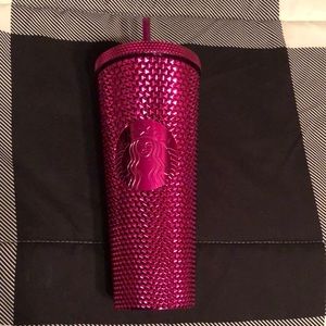Starbucks pink bling cold cup